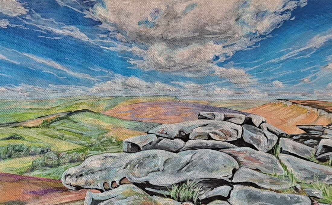 Stanage Edge, canvas