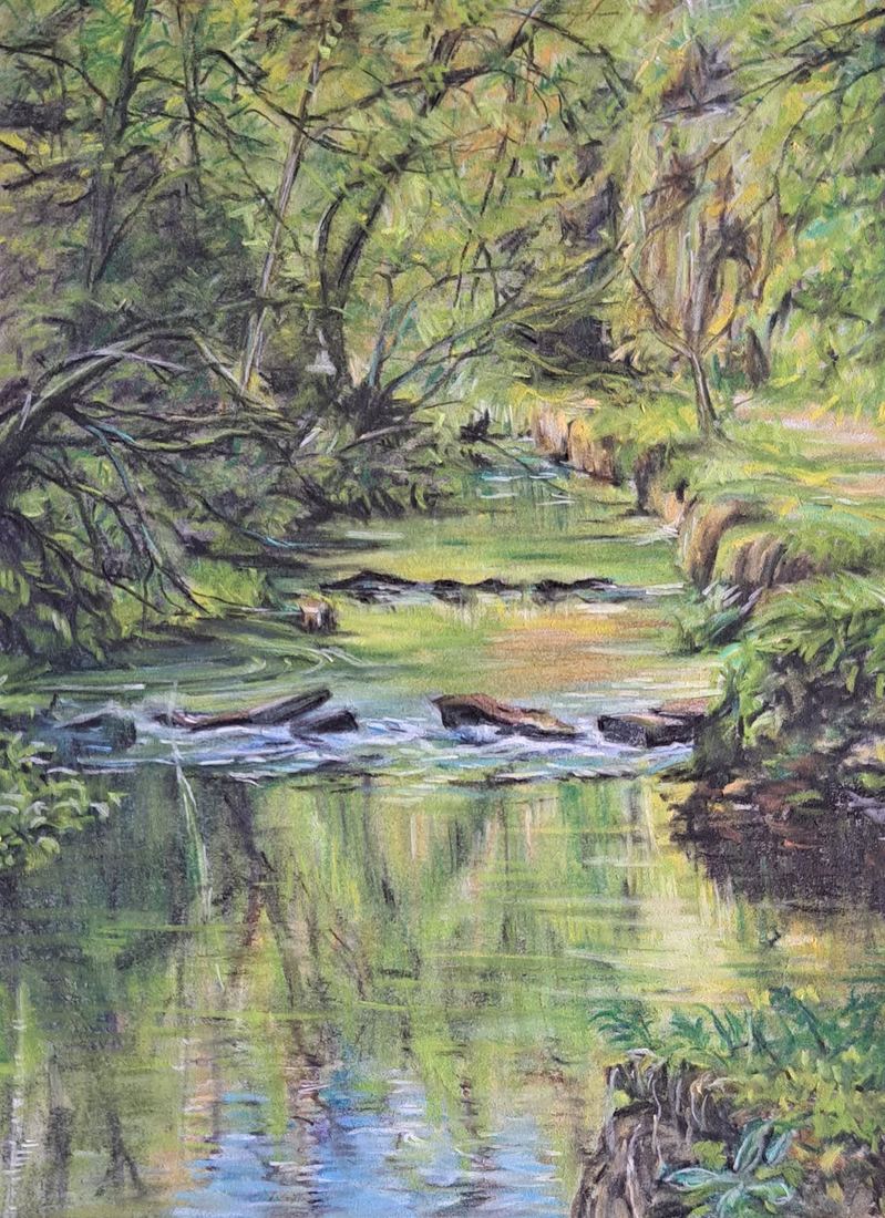 Wolfscote Dale, pastel